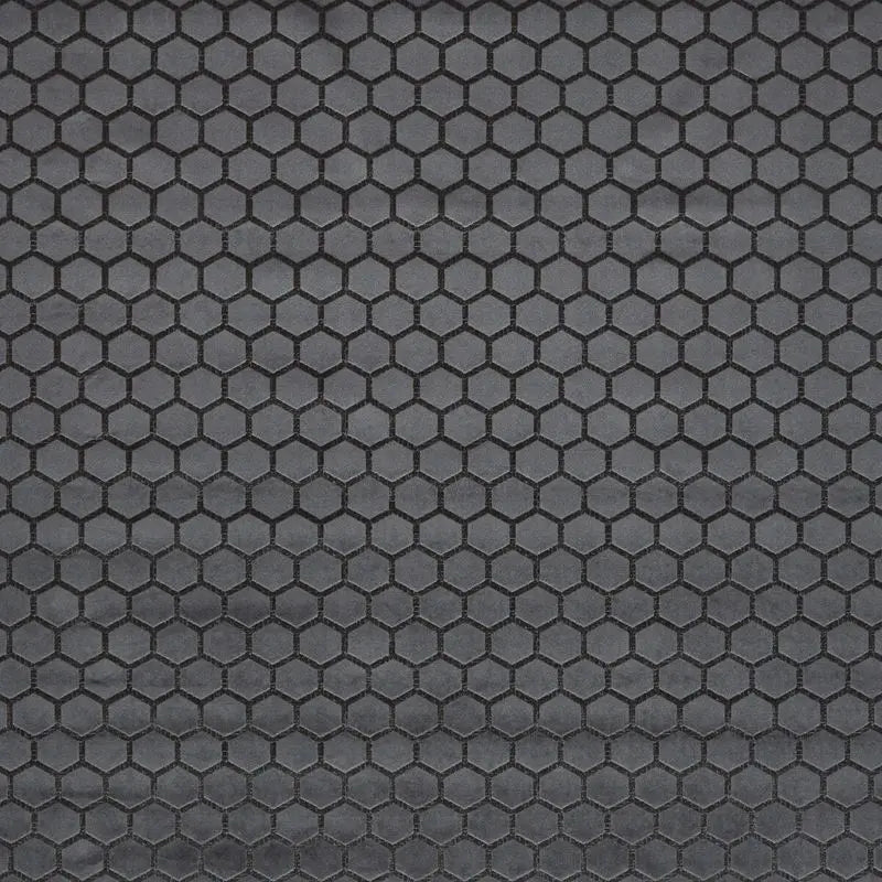 Clarke and Clarke Fabric F1565-6 Hexa Smoke