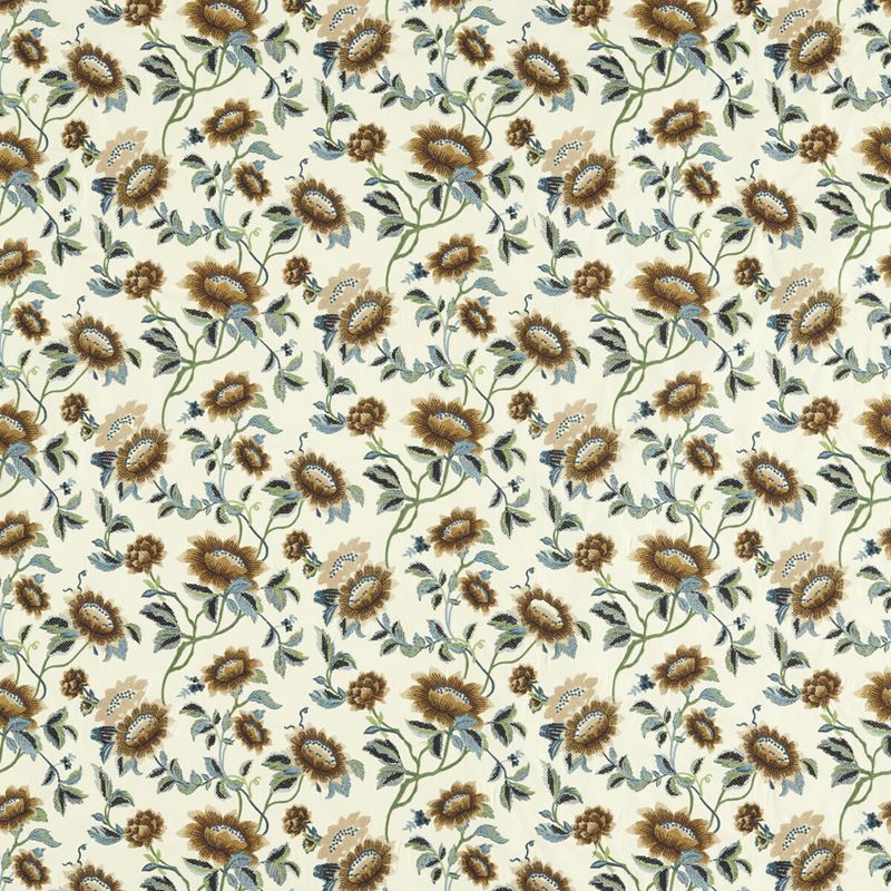 Clarke and Clarke Fabric F1580-2 Tonquin Ivory/Chartreuse