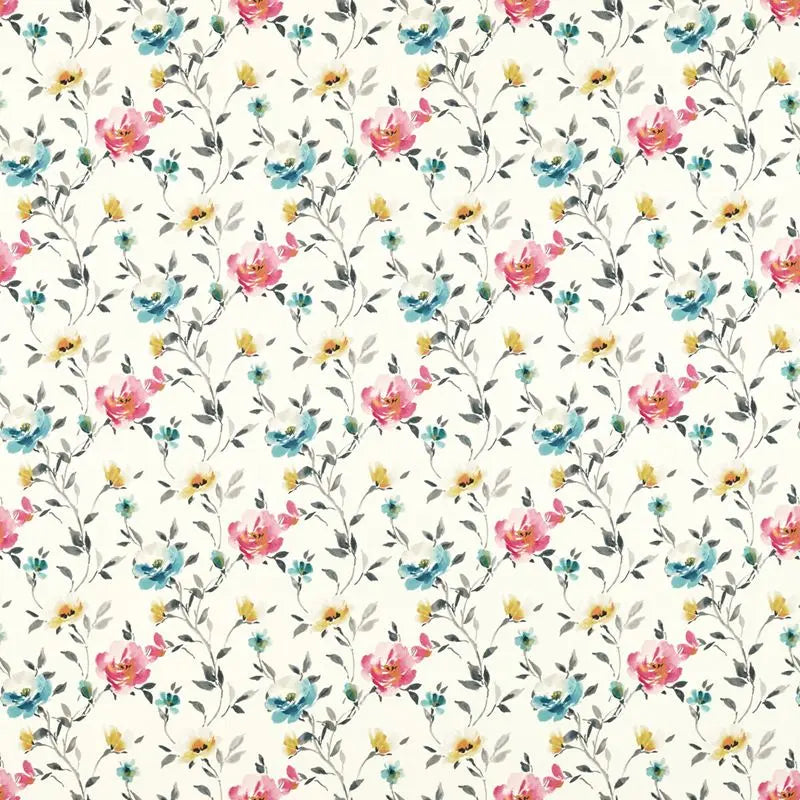 Clarke and Clarke Fabric F1593-2 Serena Ivory