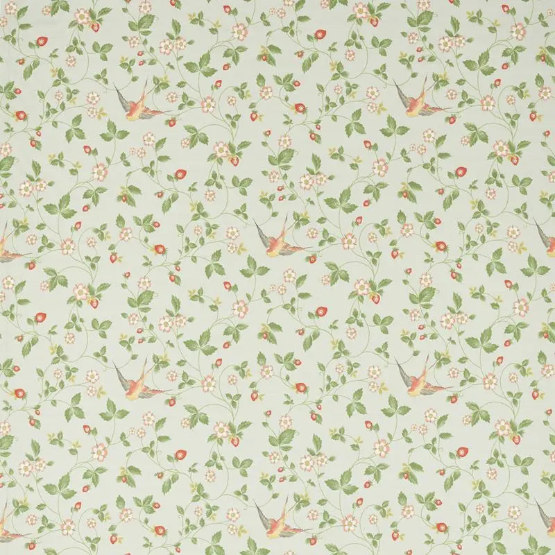 Clarke and Clarke Fabric F1606-2 Wild Strawberry Dove