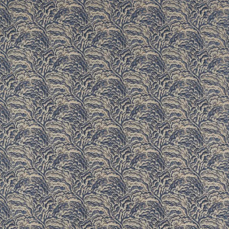 Clarke and Clarke Fabric F1609-2 Lumino Midnight/Copper