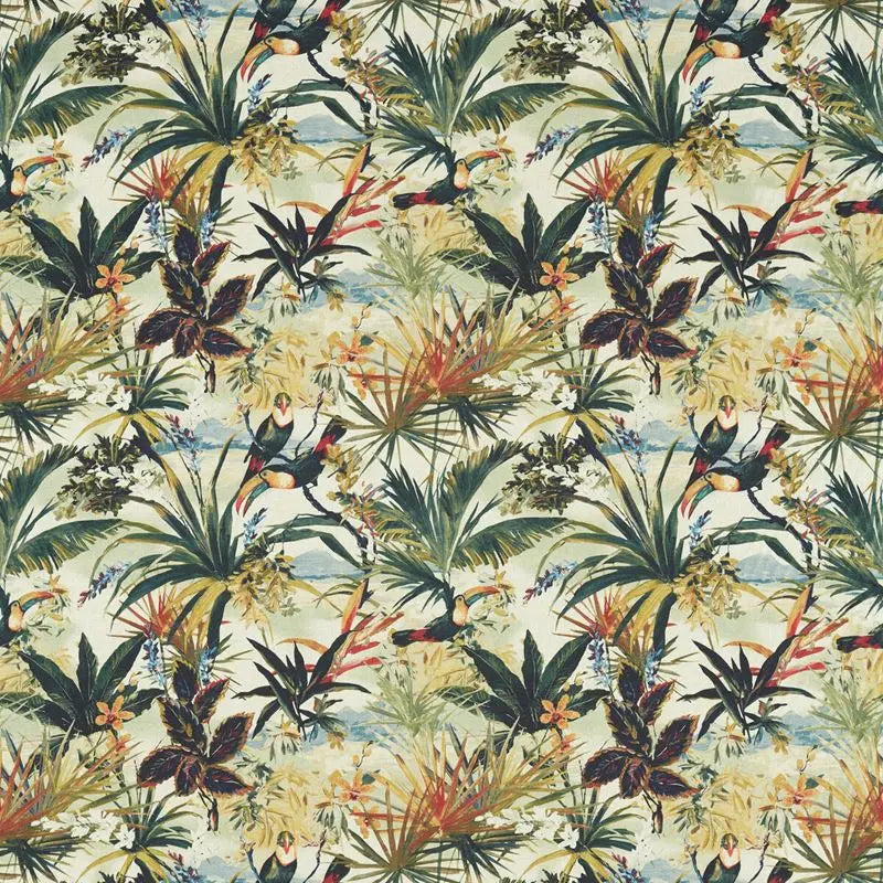 Clarke and Clarke Fabric F1614-1 Toucan Antique