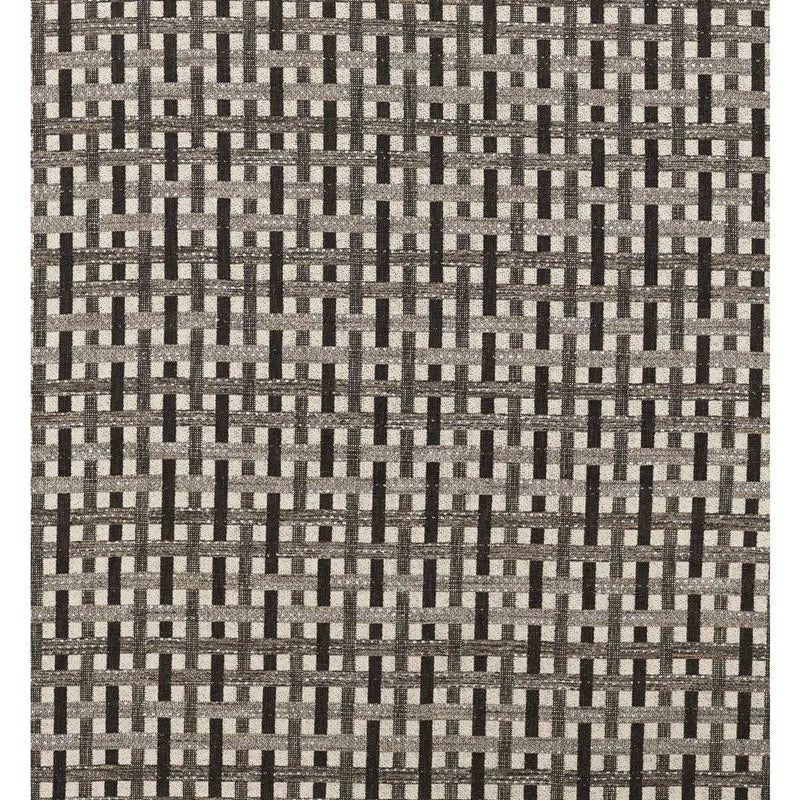 Clarke and Clarke Fabric F1632-1 Kasper Charcoal/Linen