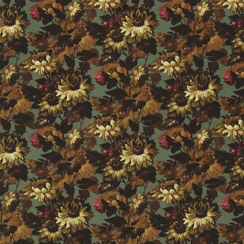 Clarke and Clarke Fabric F1661-2 Sunforest Russet Velvet