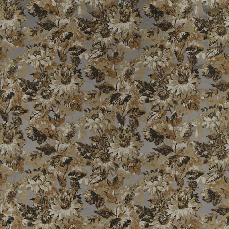 Clarke and Clarke Fabric F1662-3 Sunforest Pewter Jacquard