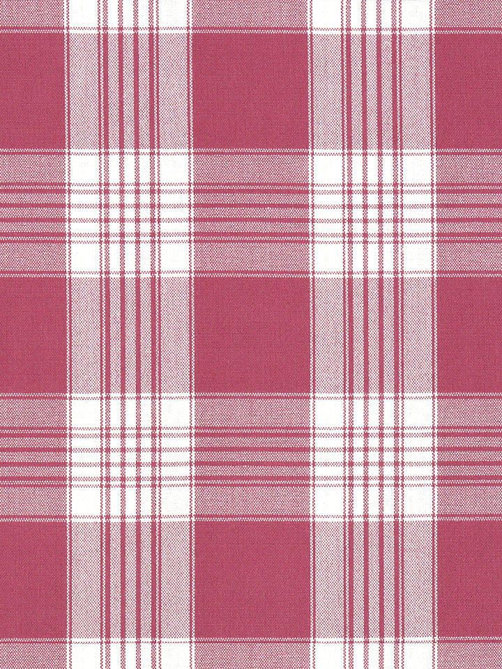 Scalamandre Fabric F3 00093020 Poker Plaid Berry