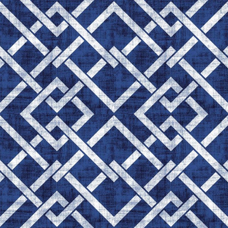 RM Coco Fabric Frescato Trellis Reversal Sapphire