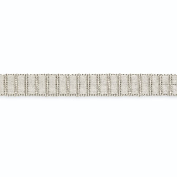 Schumacher Fabric Trim G510-8 Rene Gimp Silver 1 2" Silk Gimp