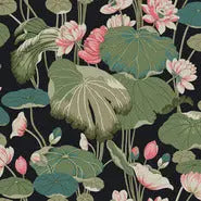 York Wallpaper GO8292 Lotus Pond