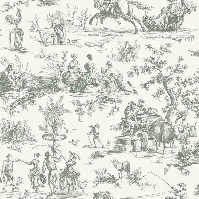 York GR5922 Seasons Toile Wallpaper