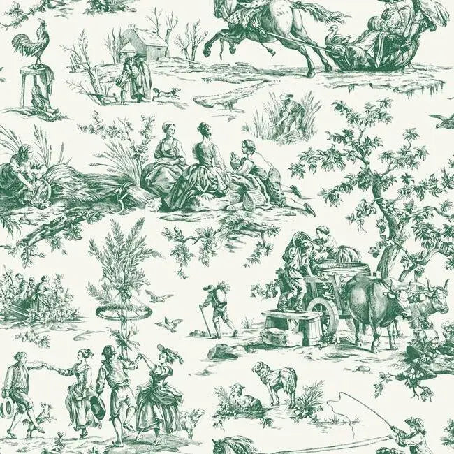 York GR5924 Seasons Toile Wallpaper