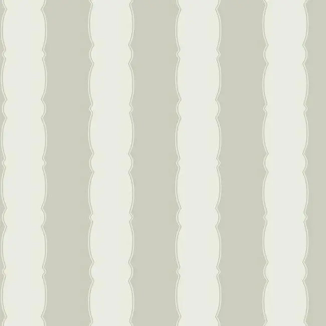 York GR6013 Scalloped Stripe Wallpaper