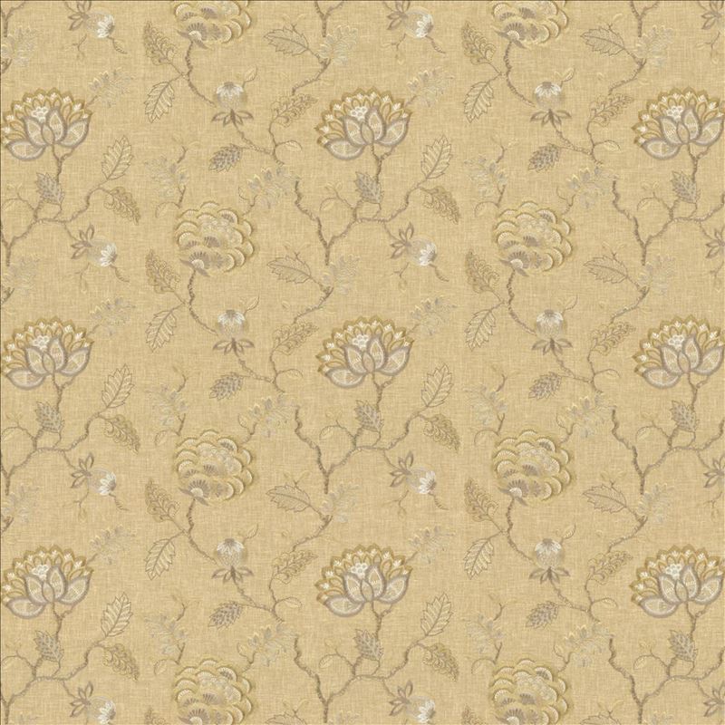 Kasmir Fabric Grand Bouquet Linen