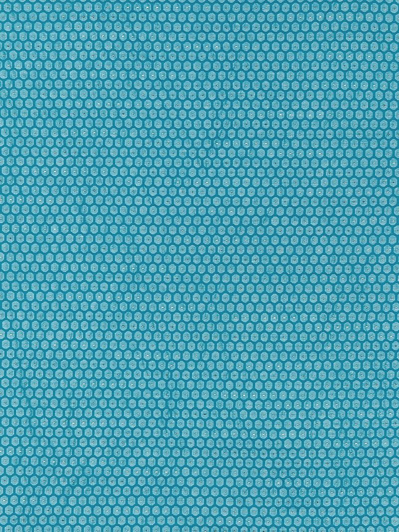 Scalamandre Fabric GW 000527209 Honeycomb Weave Turquoise