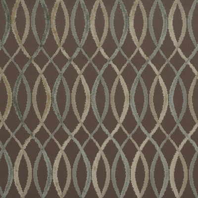 Groundworks Fabric GWF-2642.13 Infinity Taupe/Aqua