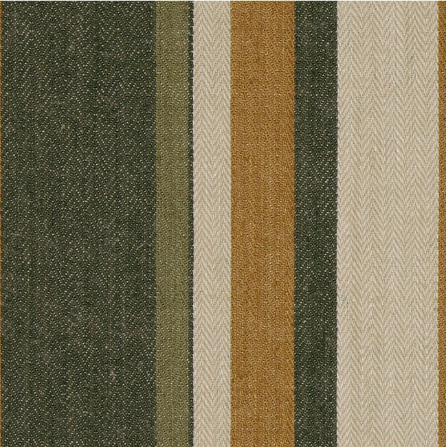 Groundworks Fabric GWF-3312.416 Drummond Stripe Gold/Sepia