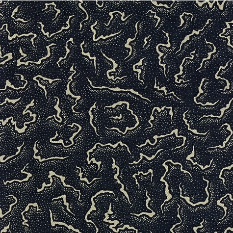 Groundworks Fabric GWF-3430.50 Eleuthera Indigo