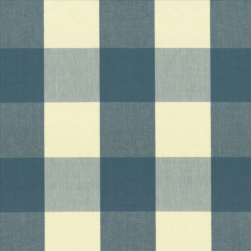 Kasmir Fabric Hampton Check Teal