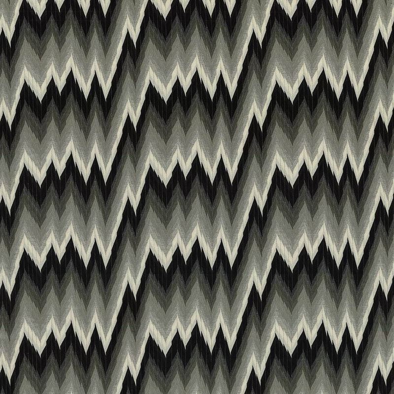 Kasmir Fabric Himalaya Flame Charcoal