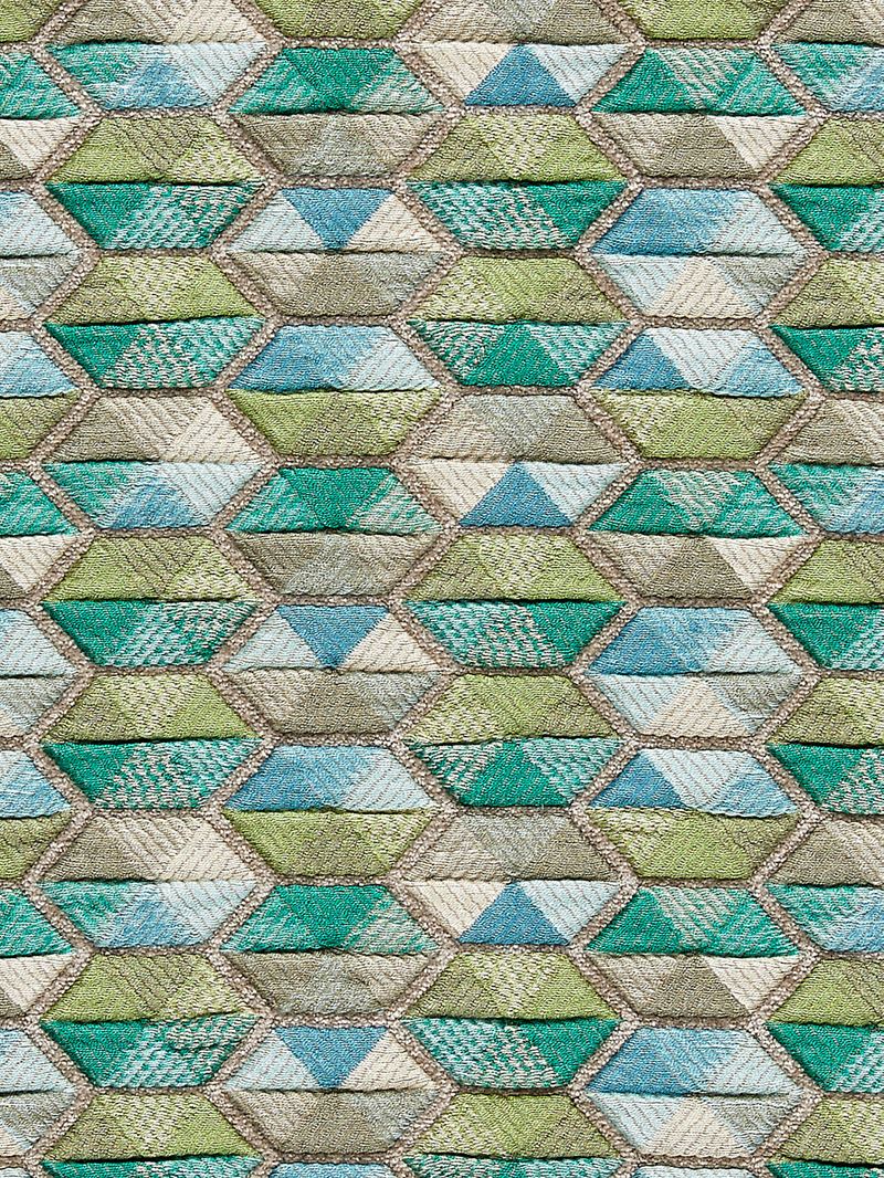 Scalamandre Fabric HN 000342006 Carousel Aqua