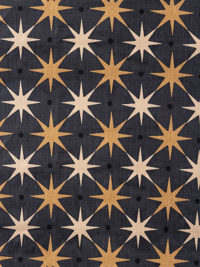 Scalamandre Fabric HN 000542023 Star Power Charcoal