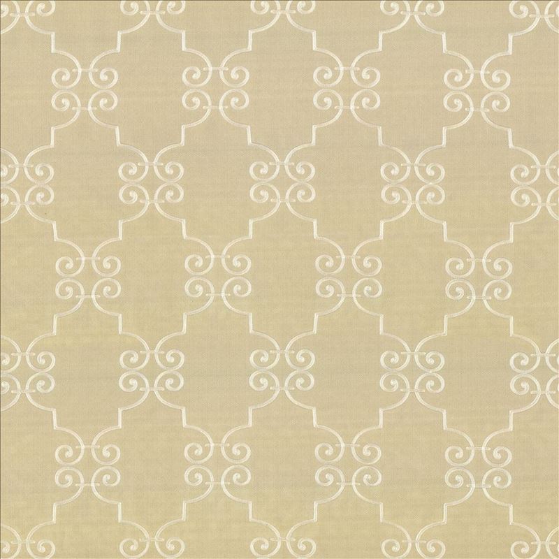 Kasmir Fabric Ionic Scroll Natural