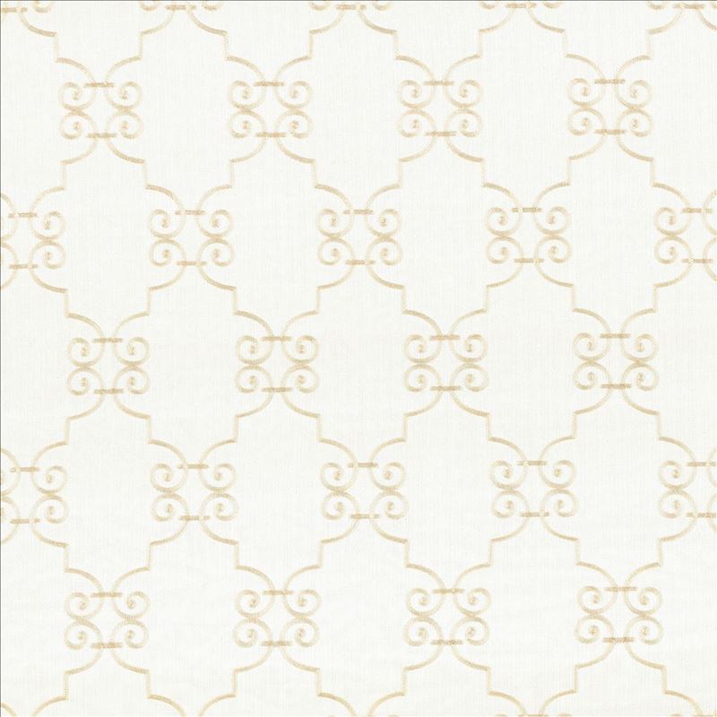 Kasmir Fabric Ionic Scroll Snowflake