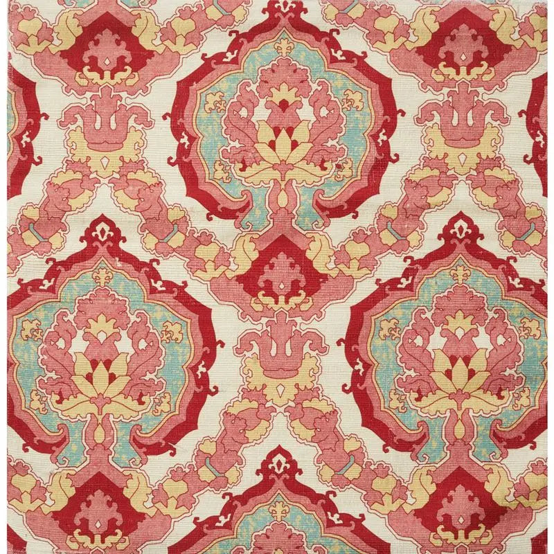 Brunschwig & Fils Fabric JAG-50053.717 Fantasy Silk Print Fraise