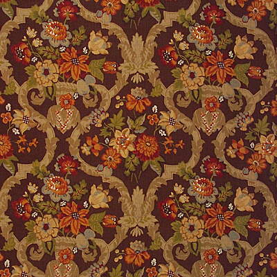 Fabric KIRBY PRINT.CHESTNU Lee Jofa Kirby Print-Chestnu by