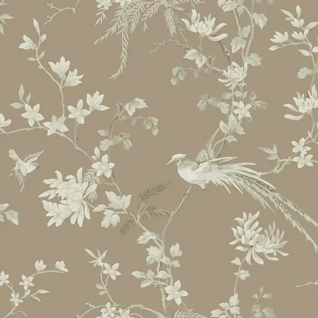 York Wallpaper KT2172 Bird And Blossom Chinoserie