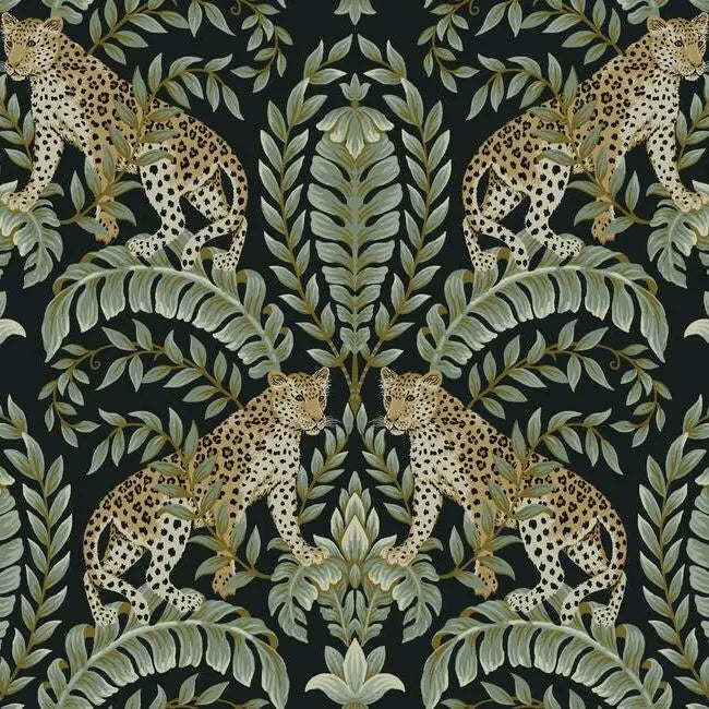 York Wallpaper KT2205 Jungle Leopard