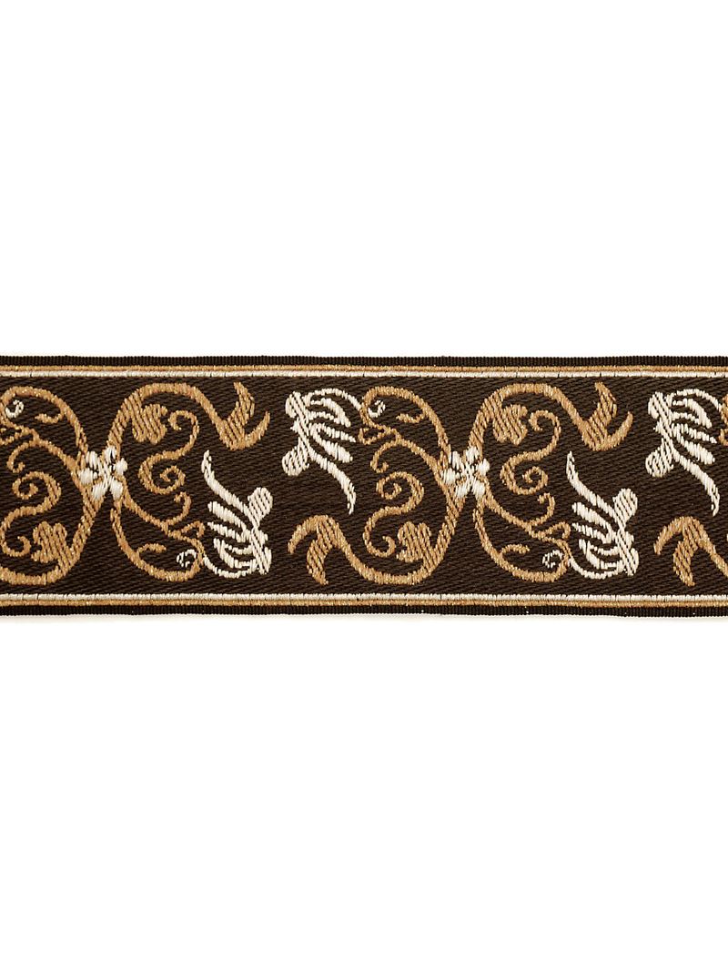 Scalamandre Fabric LA 30521111 Siecle Grimm Braid Umber