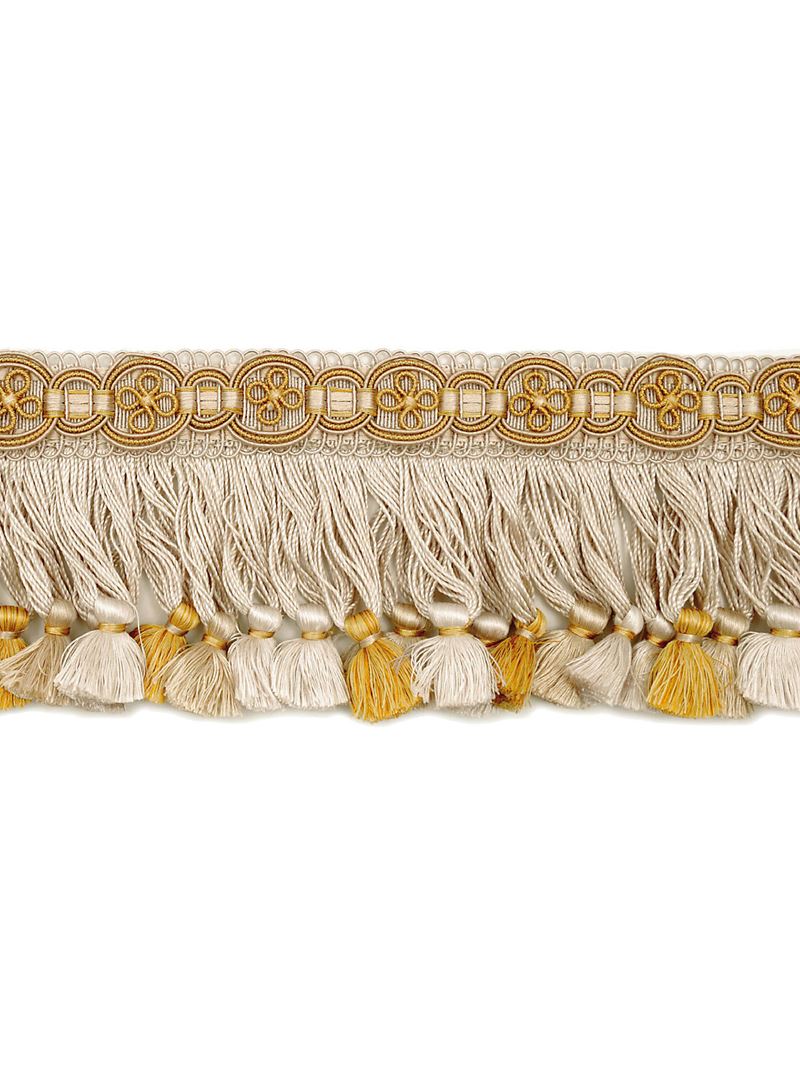 Scalamandre Fabric LA 30542210 Siecle Condillac Fringe Gilded Alabaster