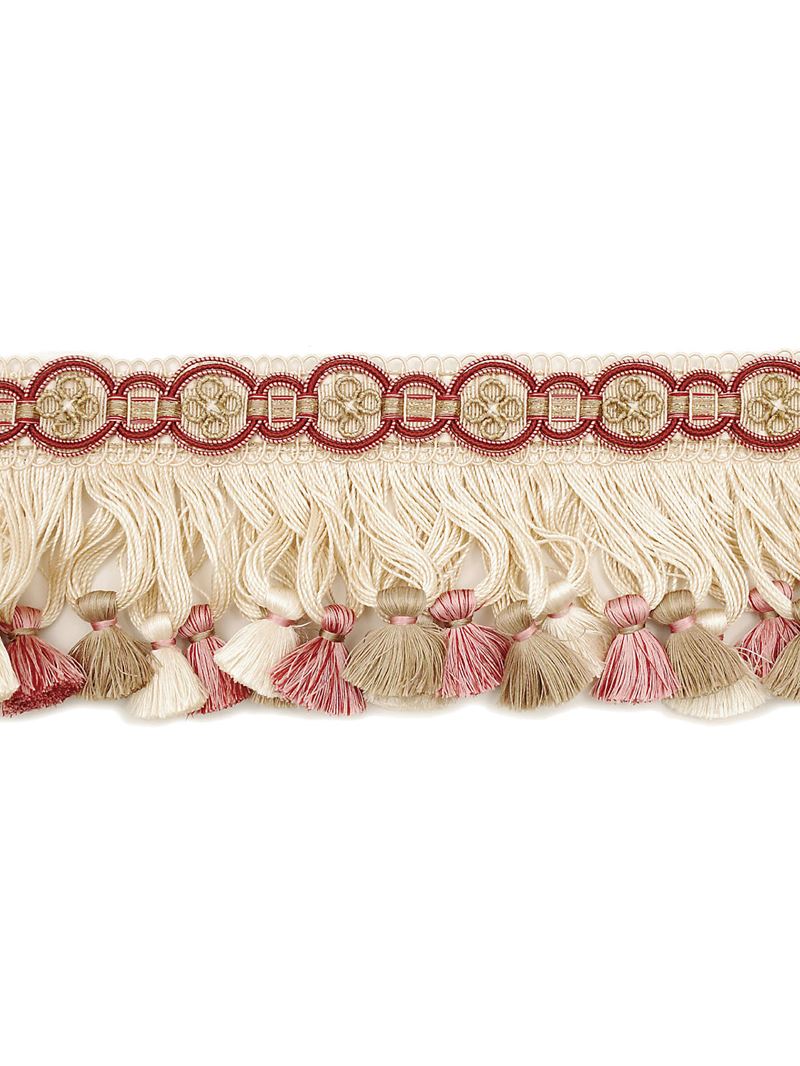 Scalamandre Fabric LA 30572210 Siecle Condillac Fringe Raspberry