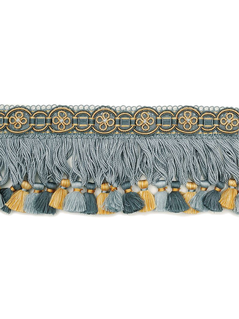 Scalamandre Fabric LA 30602210 Siecle Condillac Fringe French Blue