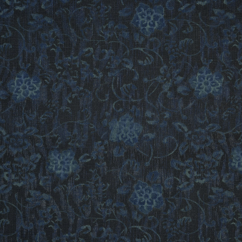 Ralph Lauren Fabric LCF68211F Kotori Floral Overdyed Indigo