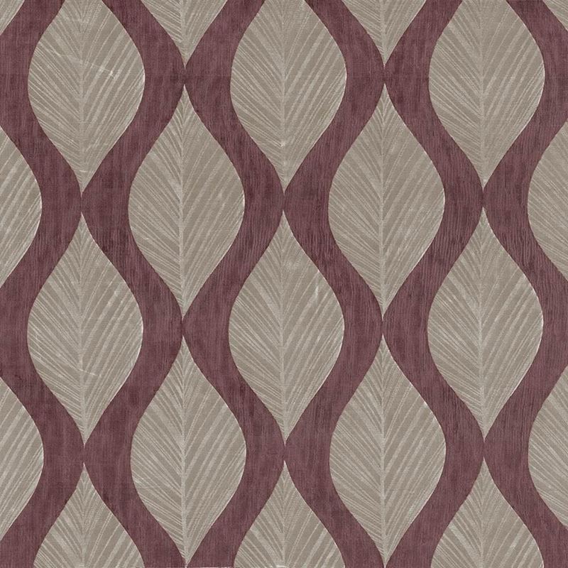 Kasmir Fabric Leaf Study Elderberry