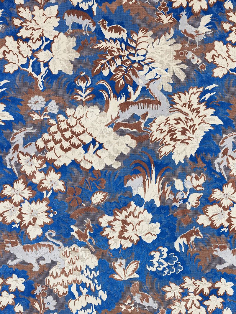 Scalamandre Fabric M1 00010264 Tails Tale Blue Wood