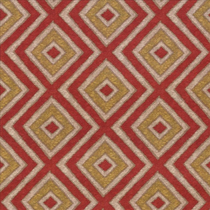 Kasmir Fabric Marazzi Diamond Tomato