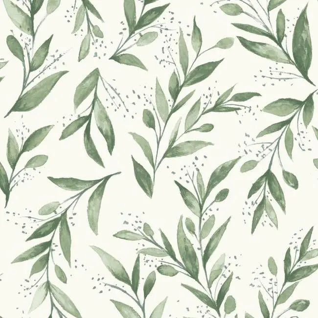 York Wallpaper ME1535 Olive Branch