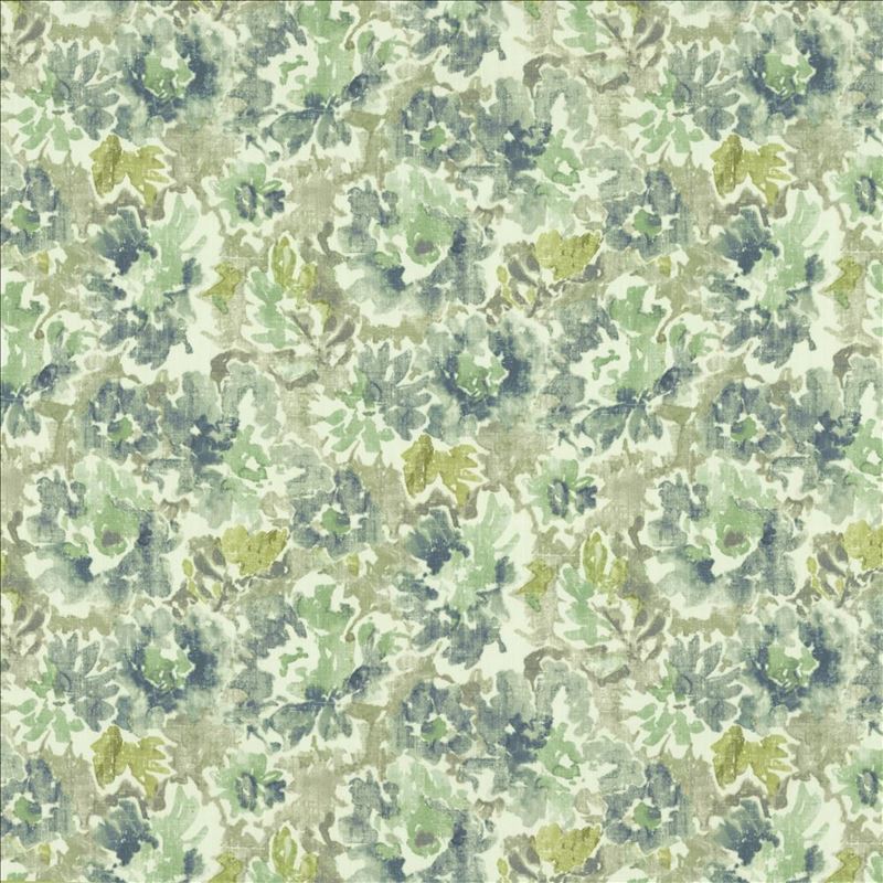 Kasmir Fabric Meadow Bloom Grey Frost