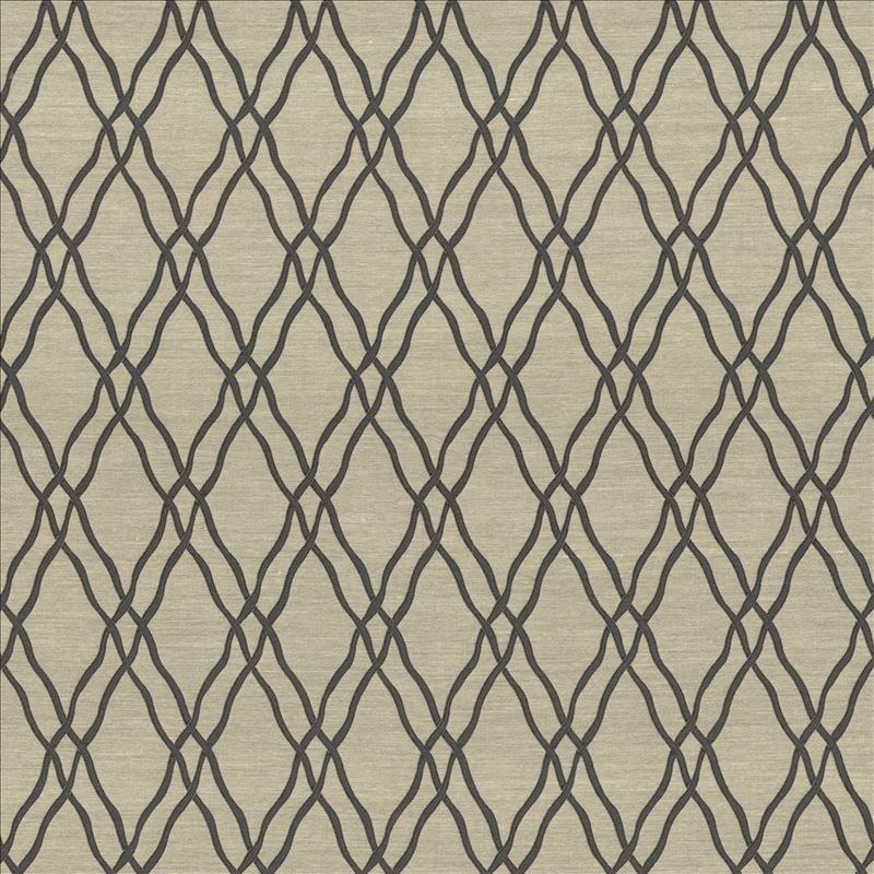 Kasmir Fabric Meander Trellis Slate