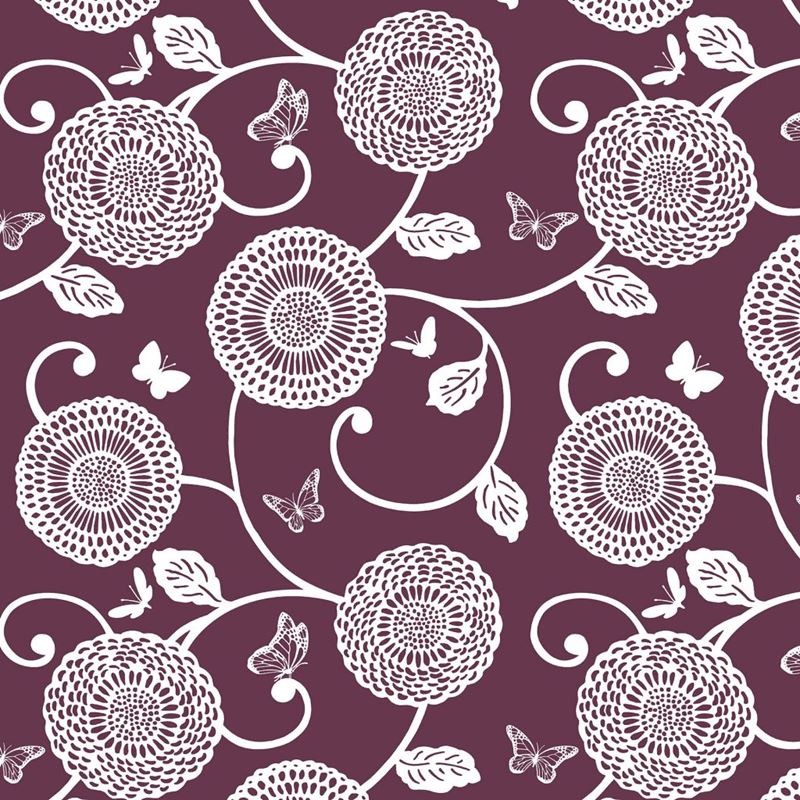 RM Coco Fabric Mum's the Word Plum