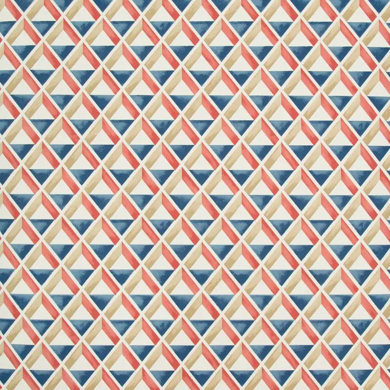 Lee Jofa Wallpaper P2018108.195 Cannes Paper Red/Blue