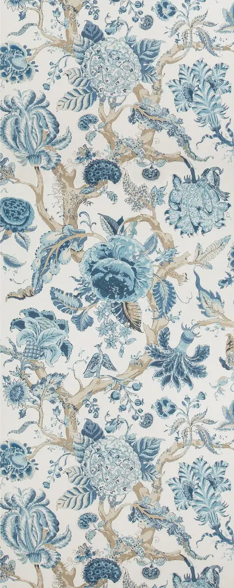 Lee Jofa Wallpaper P2019102.155 Adlington Paper Indigo