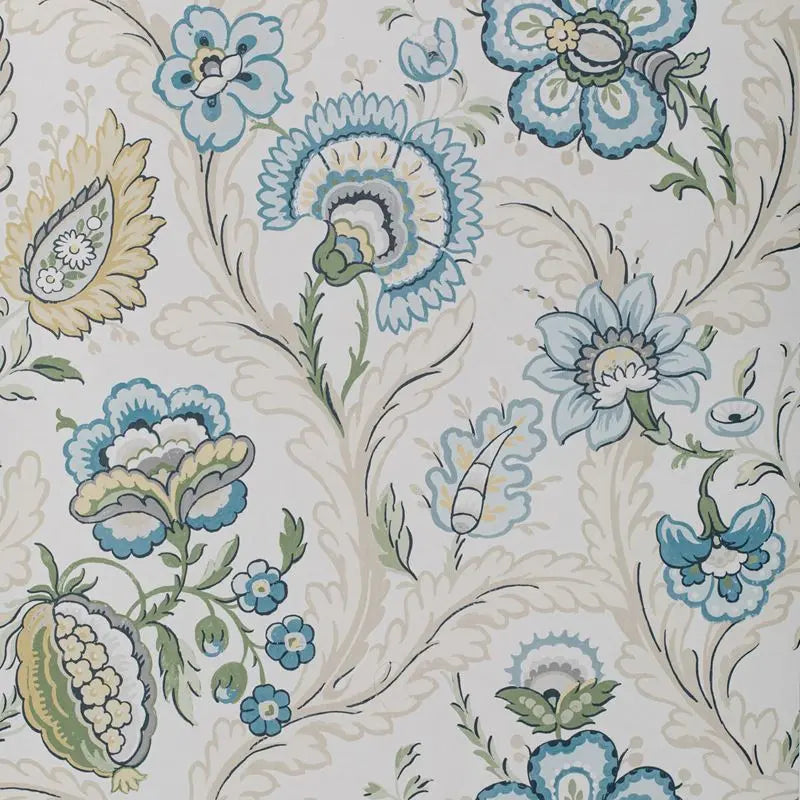 Lee Jofa Wallpaper P2020101.530 Wimberly Paper Blue/Spring