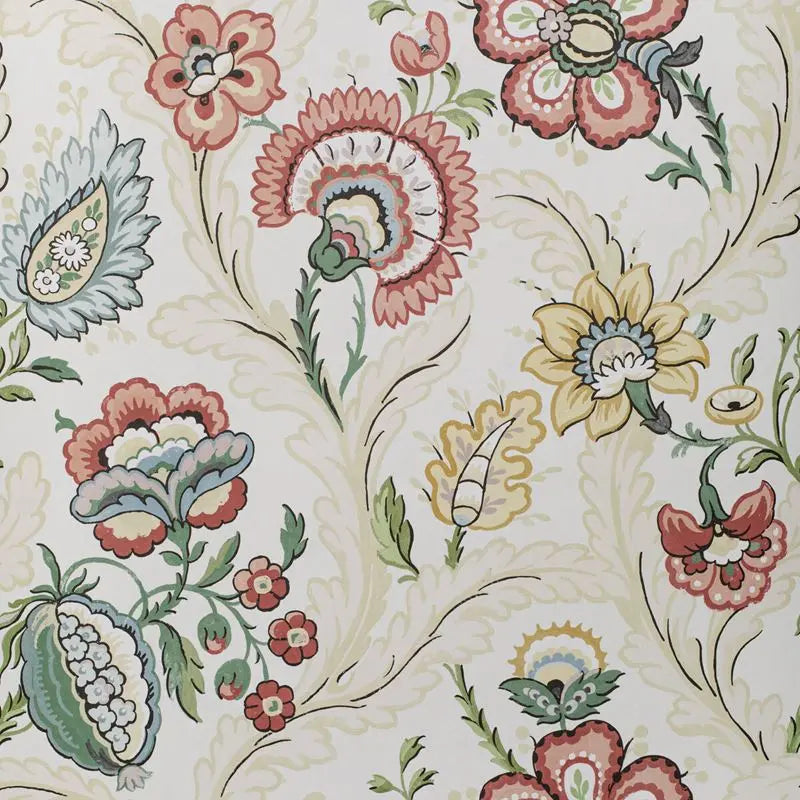 Lee Jofa Wallpaper P2020101.940 Wimberly Paper Berry/Gold