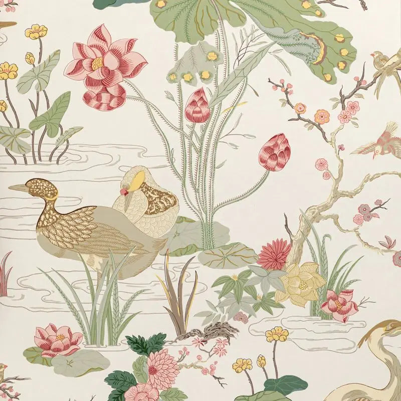 Lee Jofa Wallpaper P2020105.723 Luzon Paper Spring