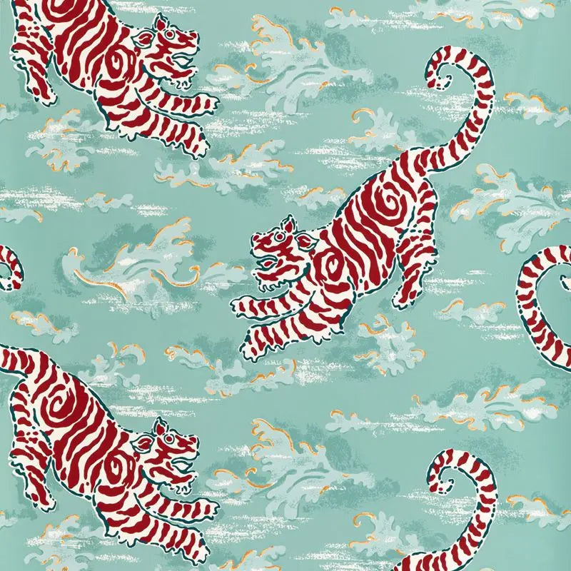 Lee Jofa Wallpaper P2020107.1394 Bongol Paper Aqua