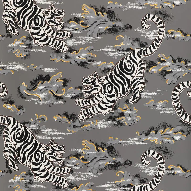 Lee Jofa Wallpaper P2020107.2146 Bongol Paper Charcoal